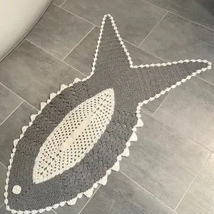 Whimsy Fish Rugs Bath | New Whimsical Crochet Fish Rug Bath Mat | Poshmark